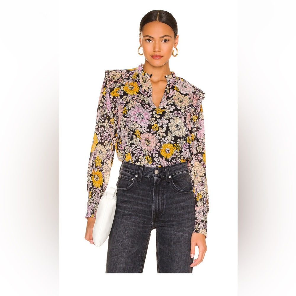 Steve Madden Floral Me Knot Top